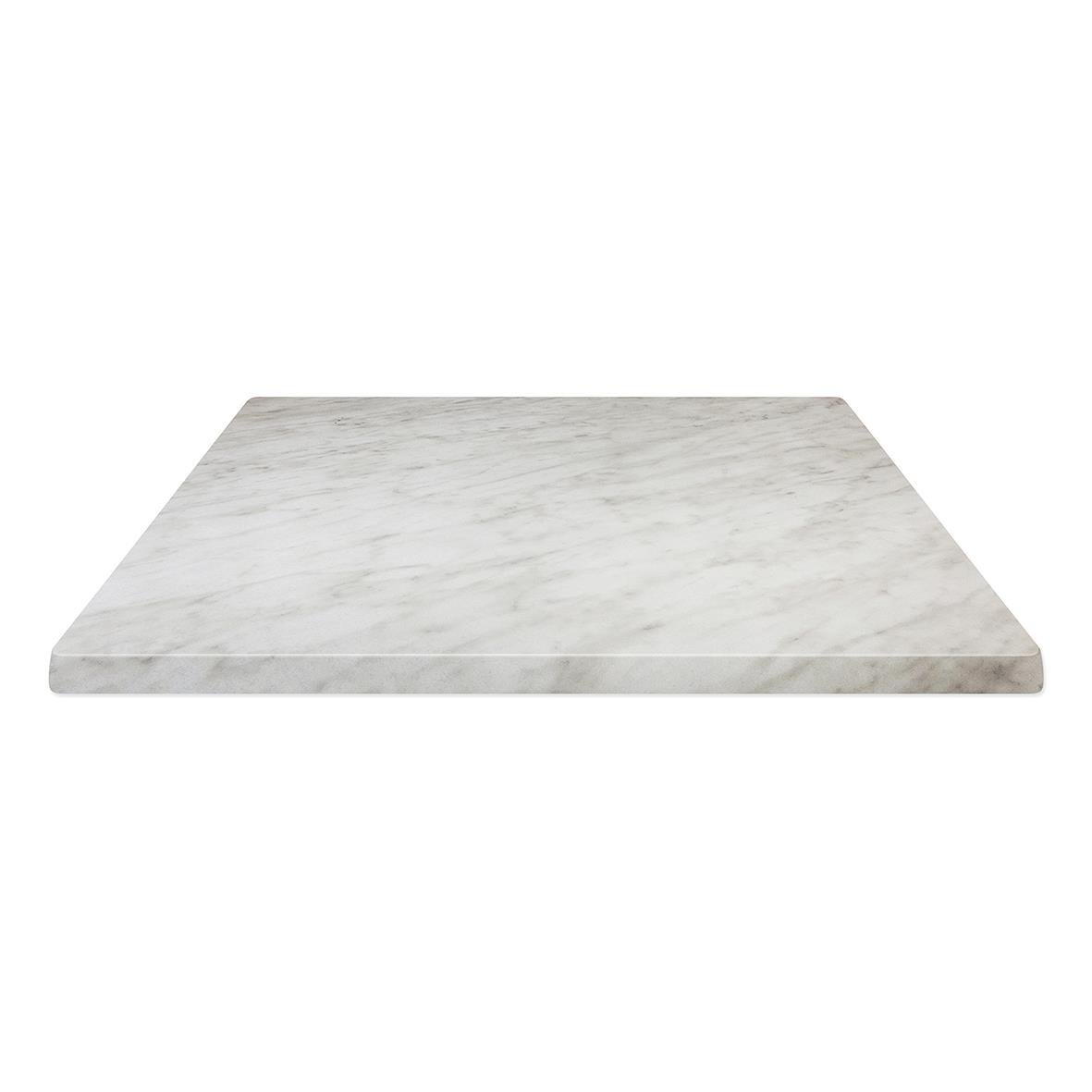 Bordsskiva Werzalit Marble 70x70cm i vitt marmormönster