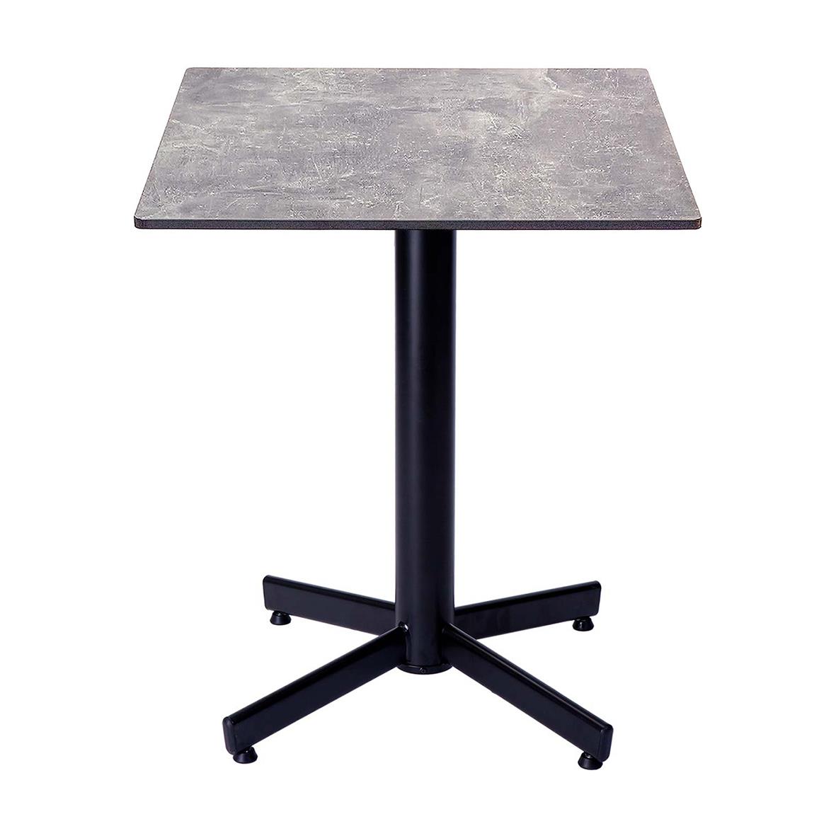 Bordsstativ Stable Table Classic 74 svart med svart stativ och stenliknande bordsskiva