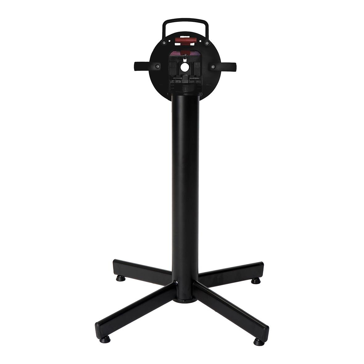 Bordsstativ Stable Table Classic FlipTop 64 svart, svart stående bordstativ med hjul och justerbar höjd