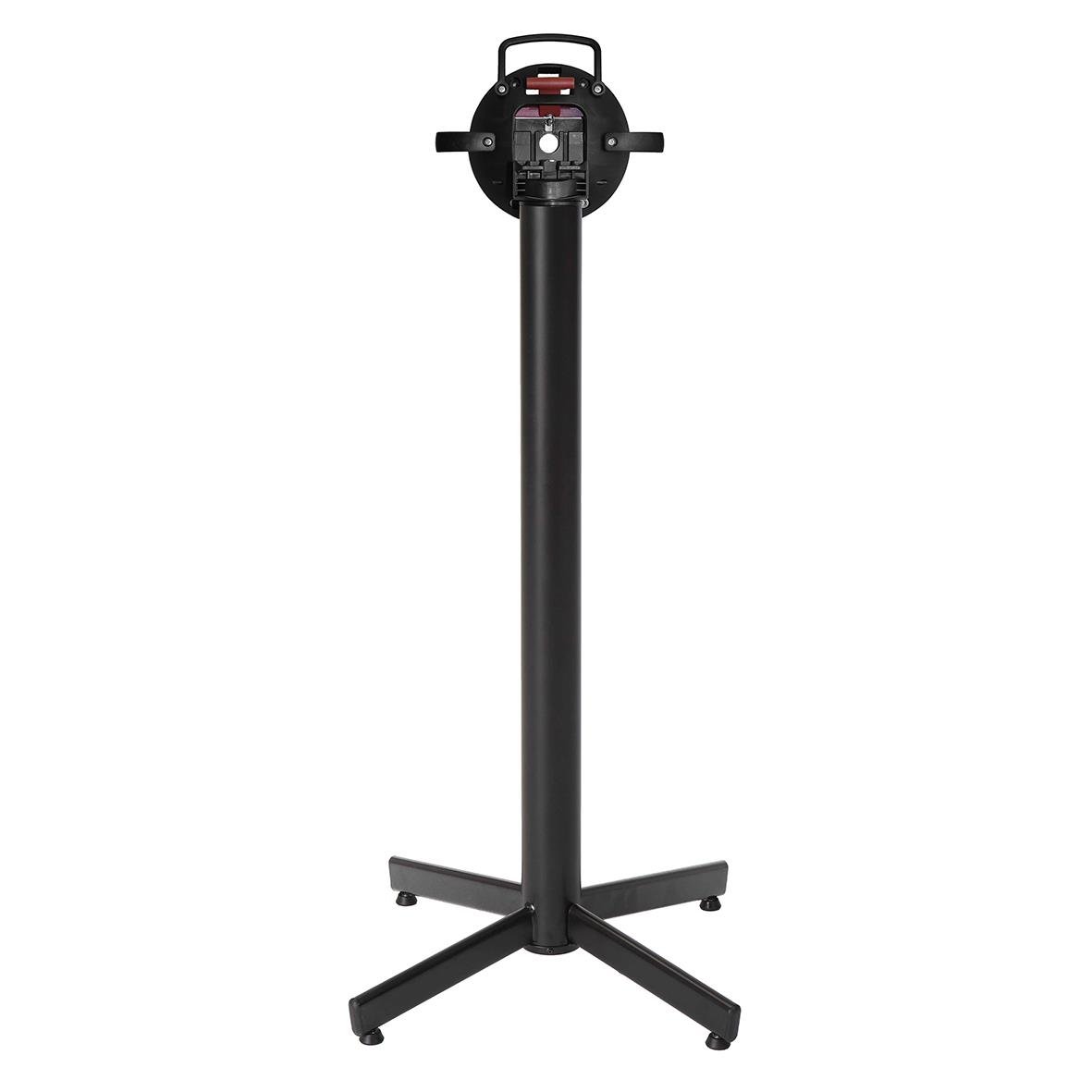 Svart bordsstativ för barbord med fliptop-funktion och stabil bas