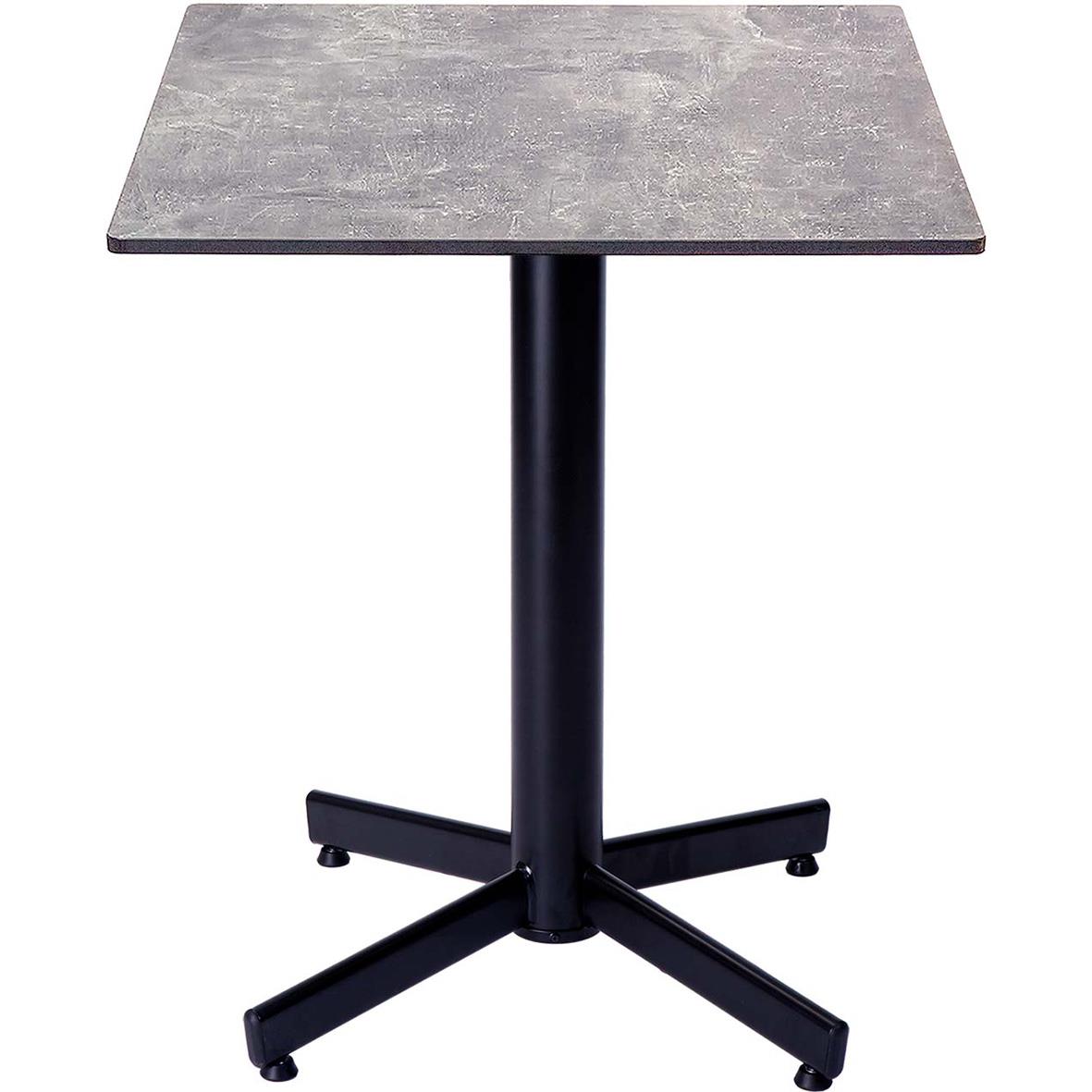 Bordsskiva Stable Table Concrete 70x70cm med svart fotställning