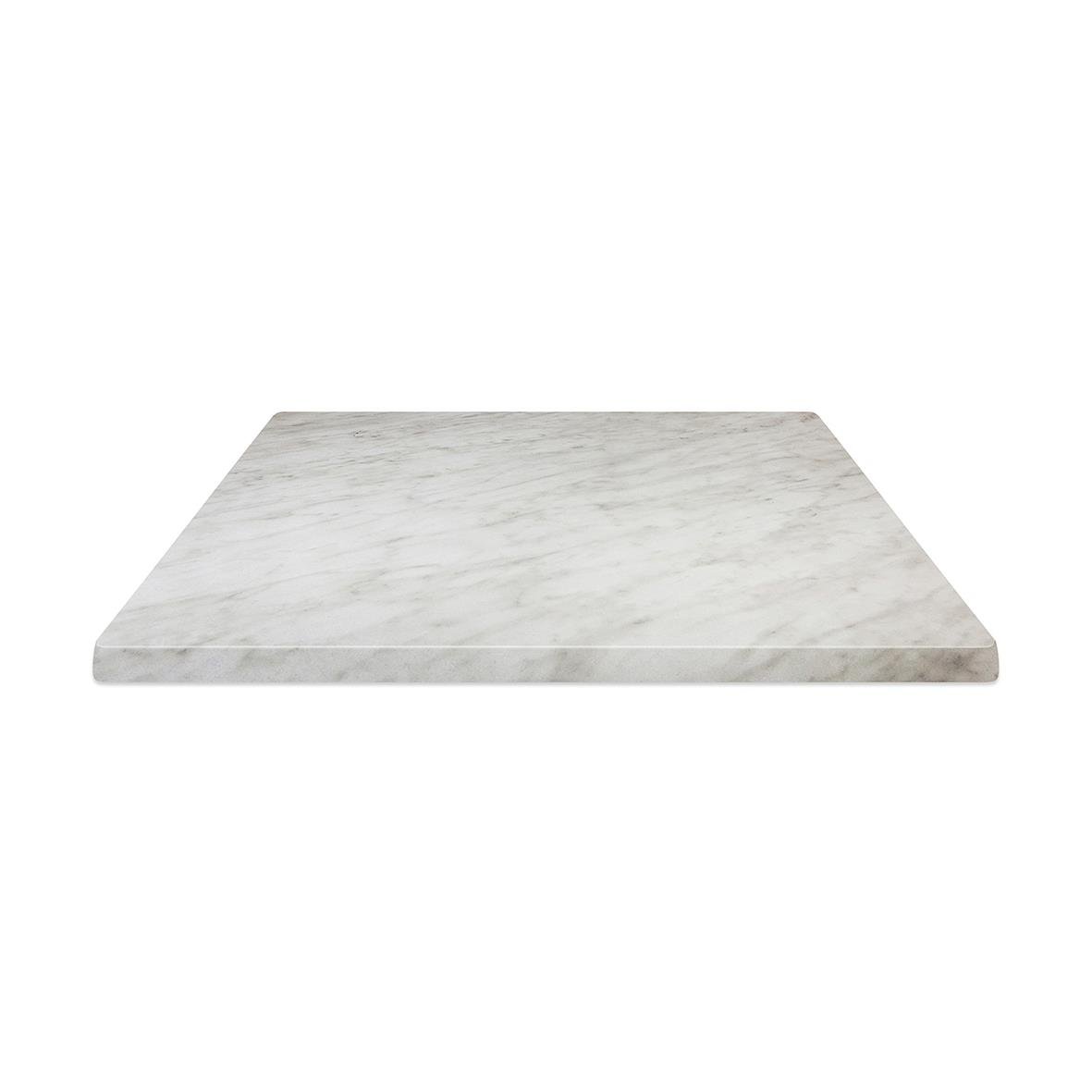 Bordsskiva Werzalit Marble 60x60cm i vitt marmormönster