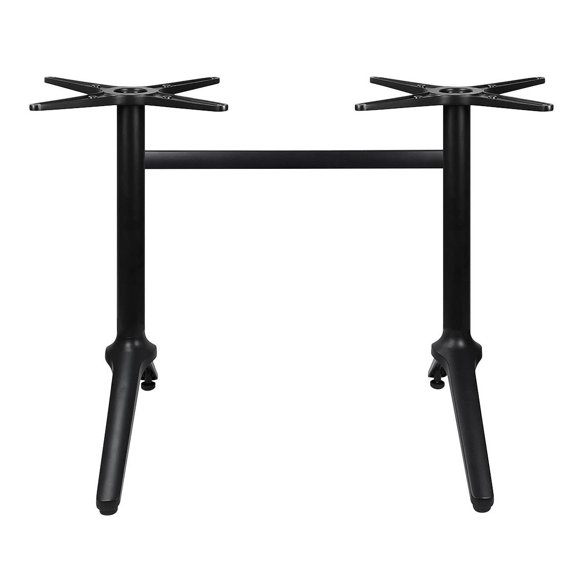 Svart bordstativ Granada Dubbel med extra 4kg tyngd
