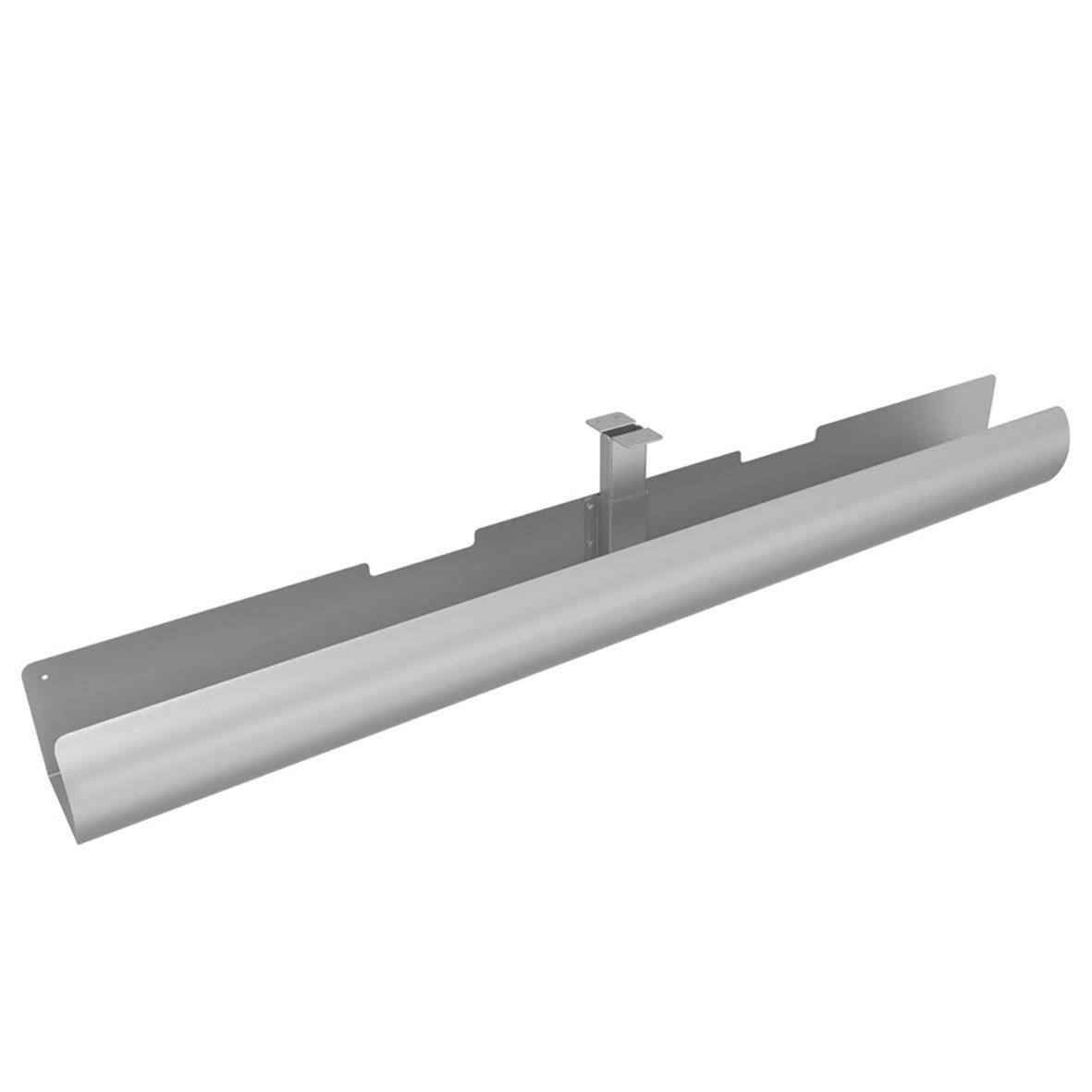 Kabelränna Line Silvergrå 1050mm med kanal för kabelhantering