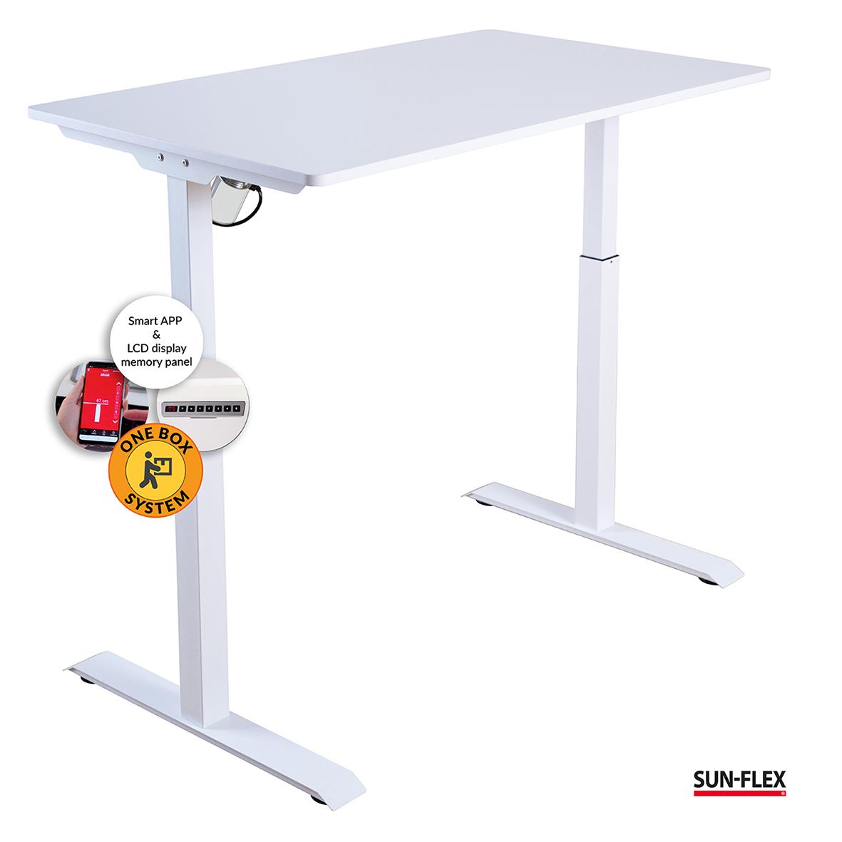 Höj- Sänkbart Skrivbord Sun-Flex Easydesk Elite vit 1200x600 mm 70508658_2