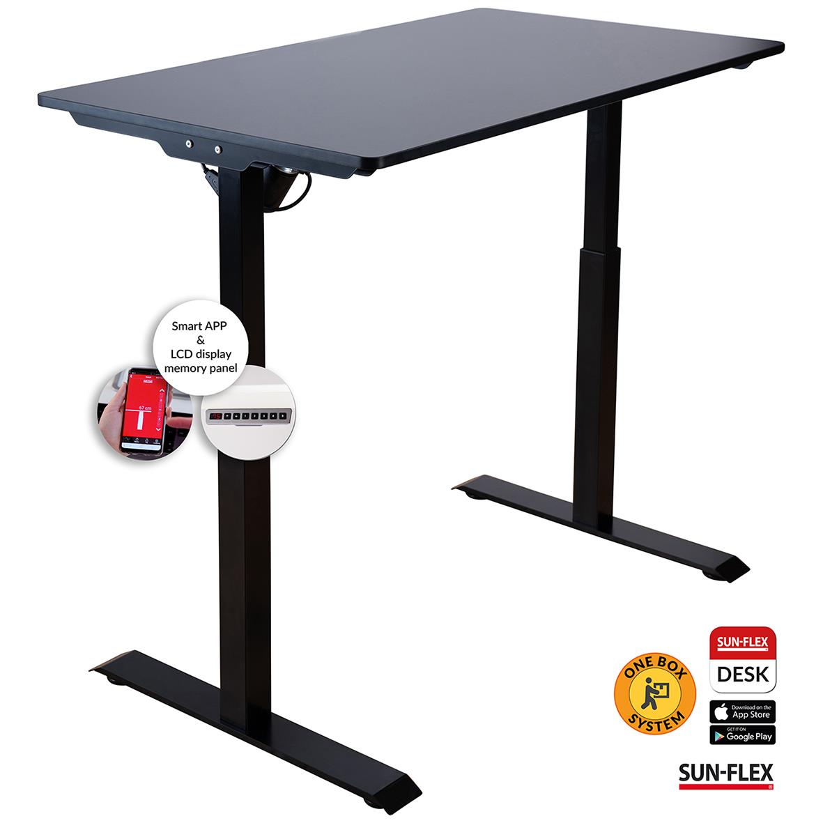 Höj- Sänkbart Skrivbord Sun-Flex Easydesk Elite svart 1200x600 mm 70508659_2