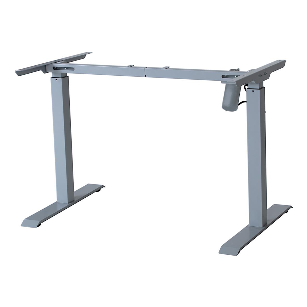 Höj- och sänkbart skrivbord Sun-Flex i silver och vitt, 1400x800 mm