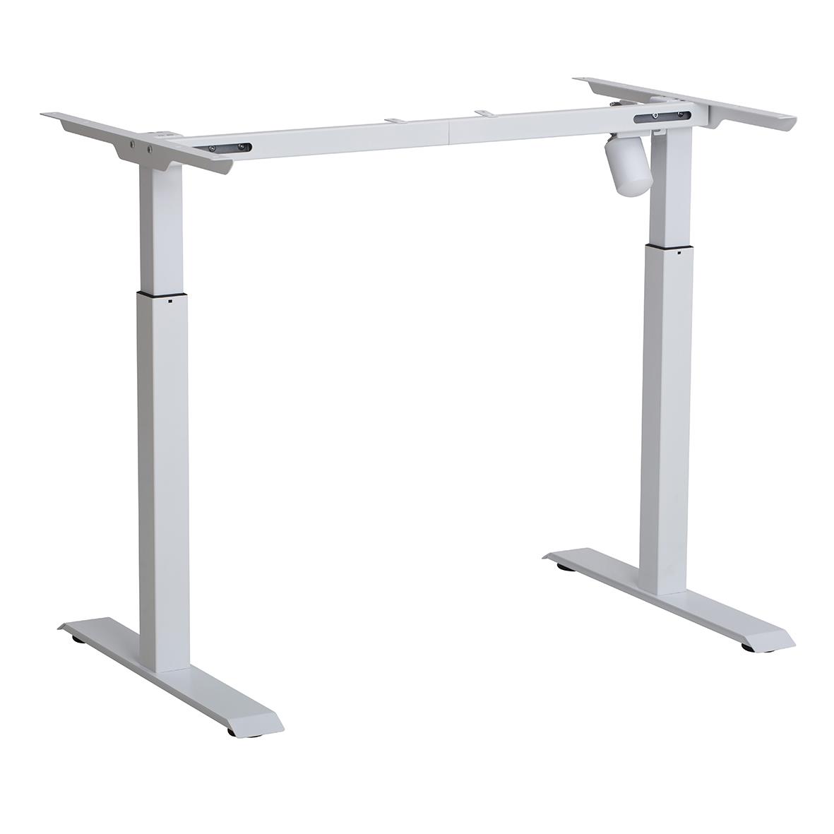 Höj- och sänkbar skrivbord Sun-Flex i vitt med måtten 1400x800 mm