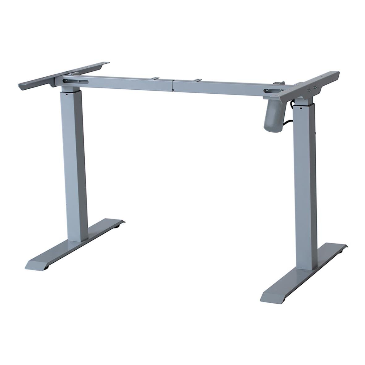 Höj- och sänkbart skrivbord Sun-Flex i silver och vitt, 1600x800 mm