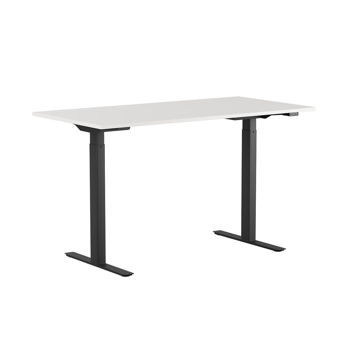 Höj- och sänkbart skrivbord Lotus 1 med motor, vit, 1200x800mm