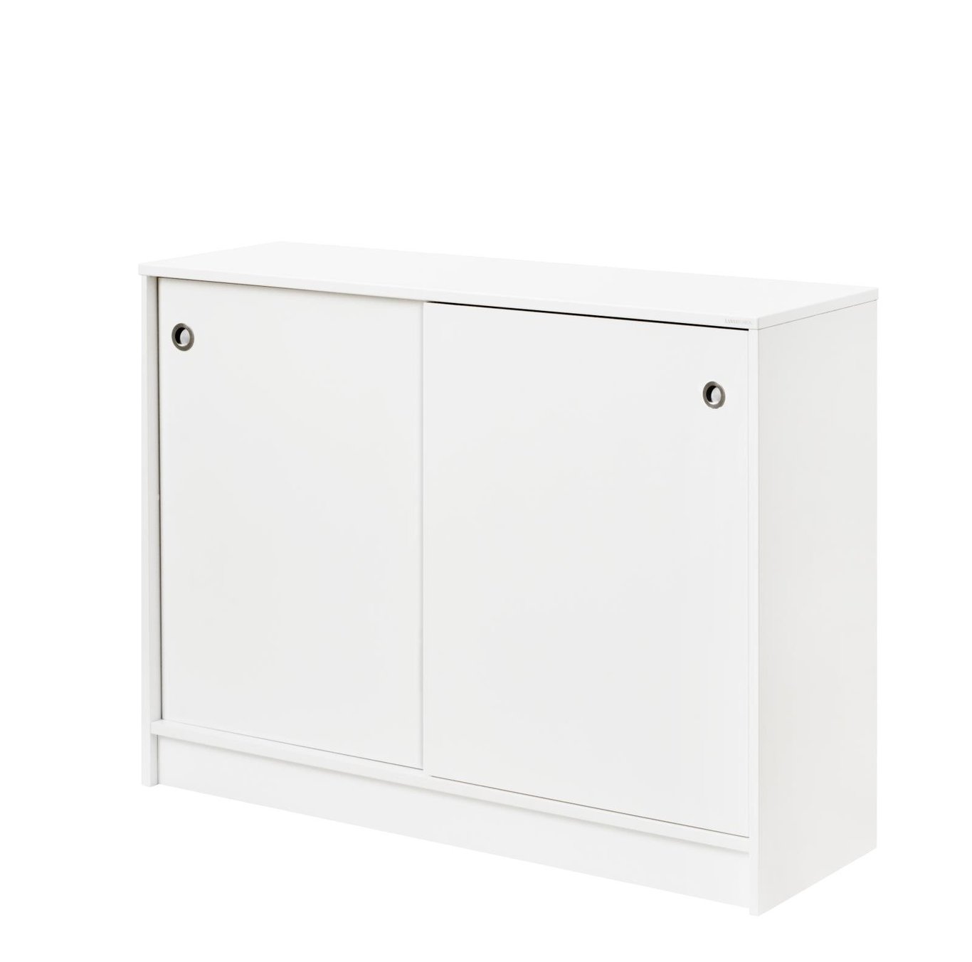 Vit förvaringsskåp med skjutdörrar, mått 1200x925x415mm