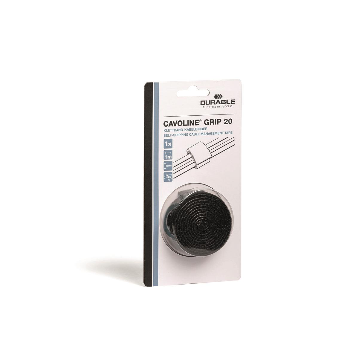 Kabelsamlare Durable Cavoline Grip 2cm vit för kabelhantering