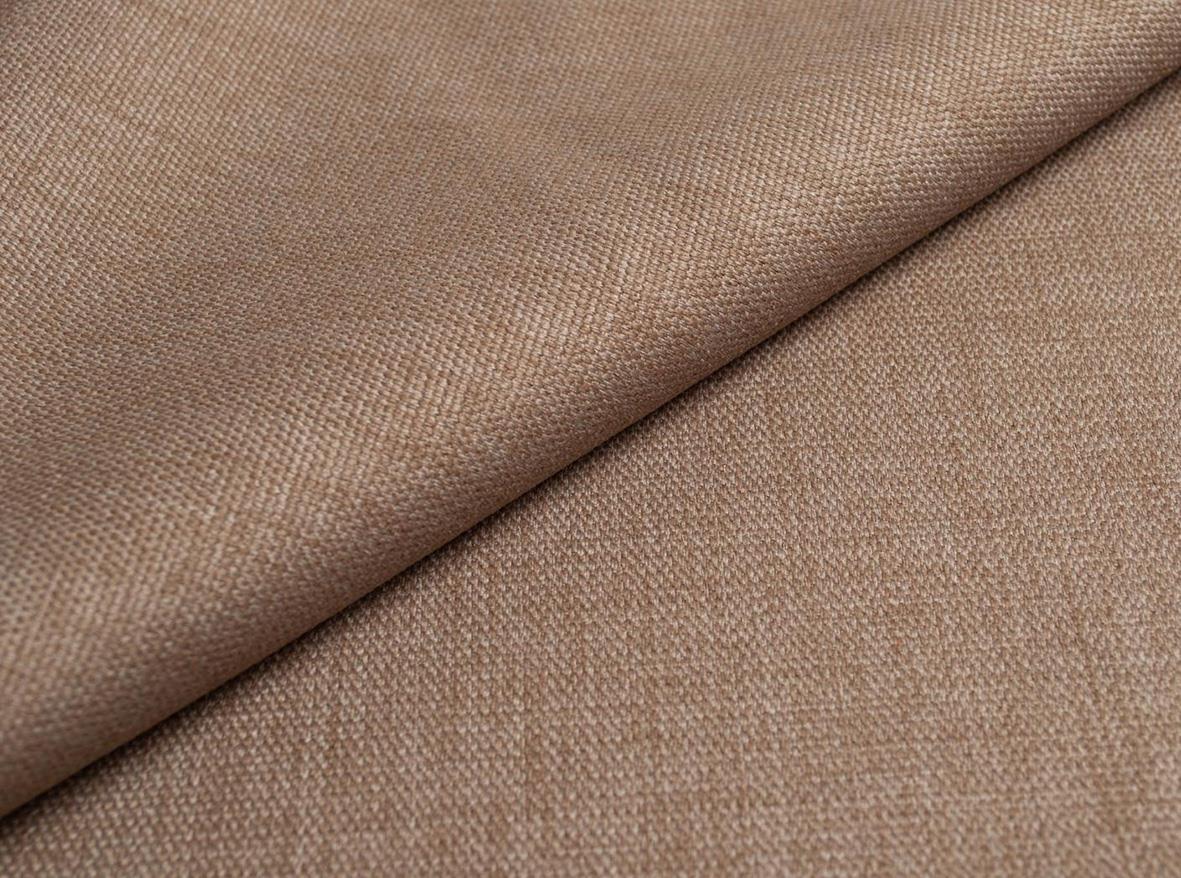 Beige tyg med fin vävstruktur, delvis veckad