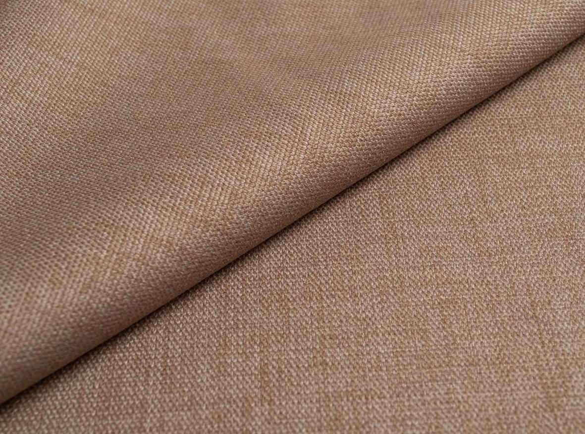 Beige tyg med fin vävstruktur, delvis veckad