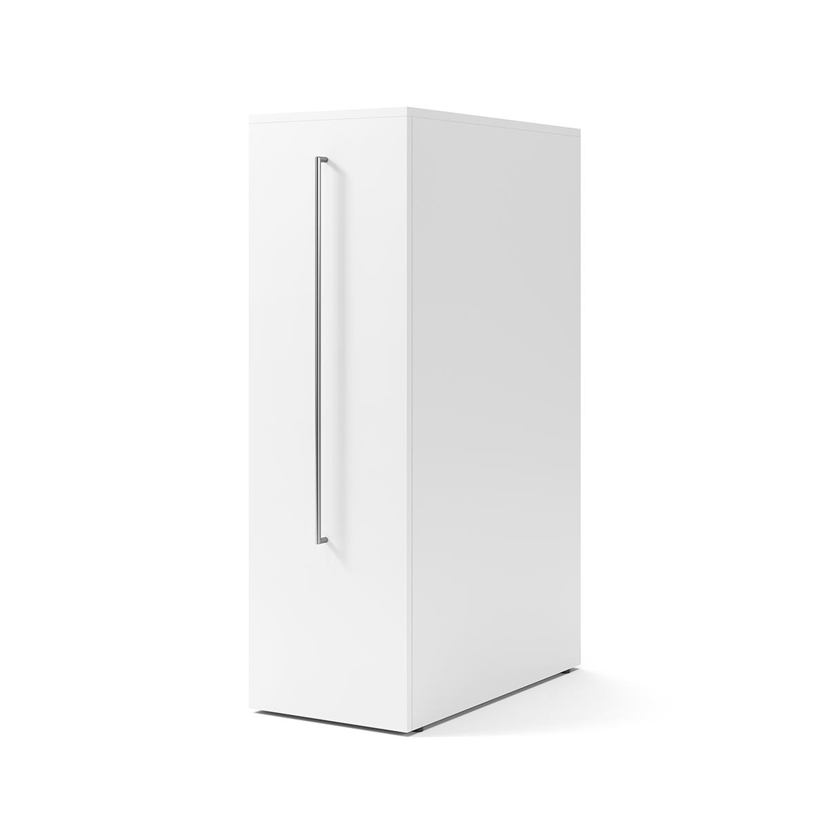 Vitt sidoskåp från Lanab Vänster 415x1325x800 för förvaring