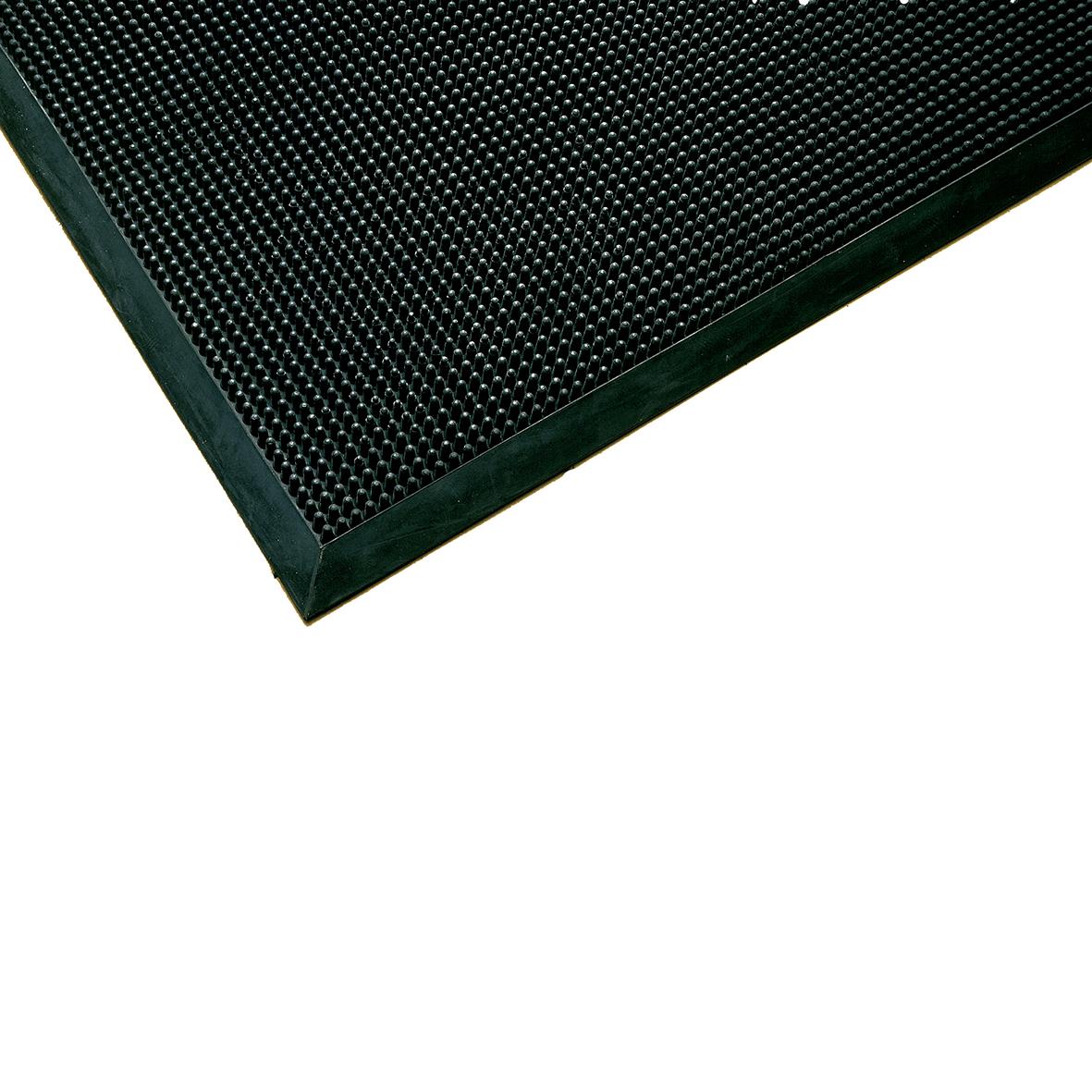 Svart skrapmatta med små hål, storlek 60x80cm