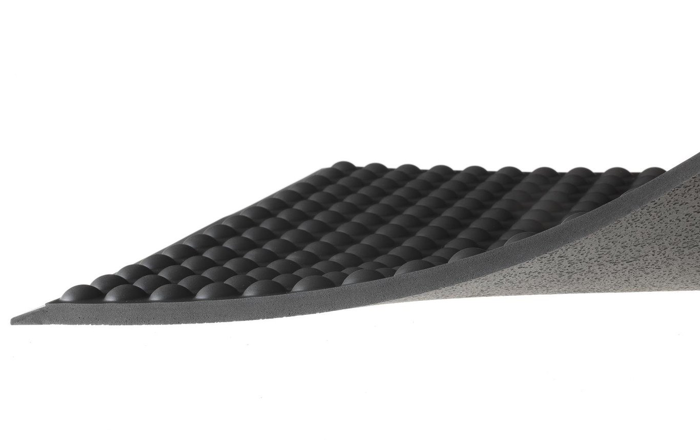 Arbetsplatsmatta Matting Yoga PUR antracitgrå 51x66cm med räfflad yta