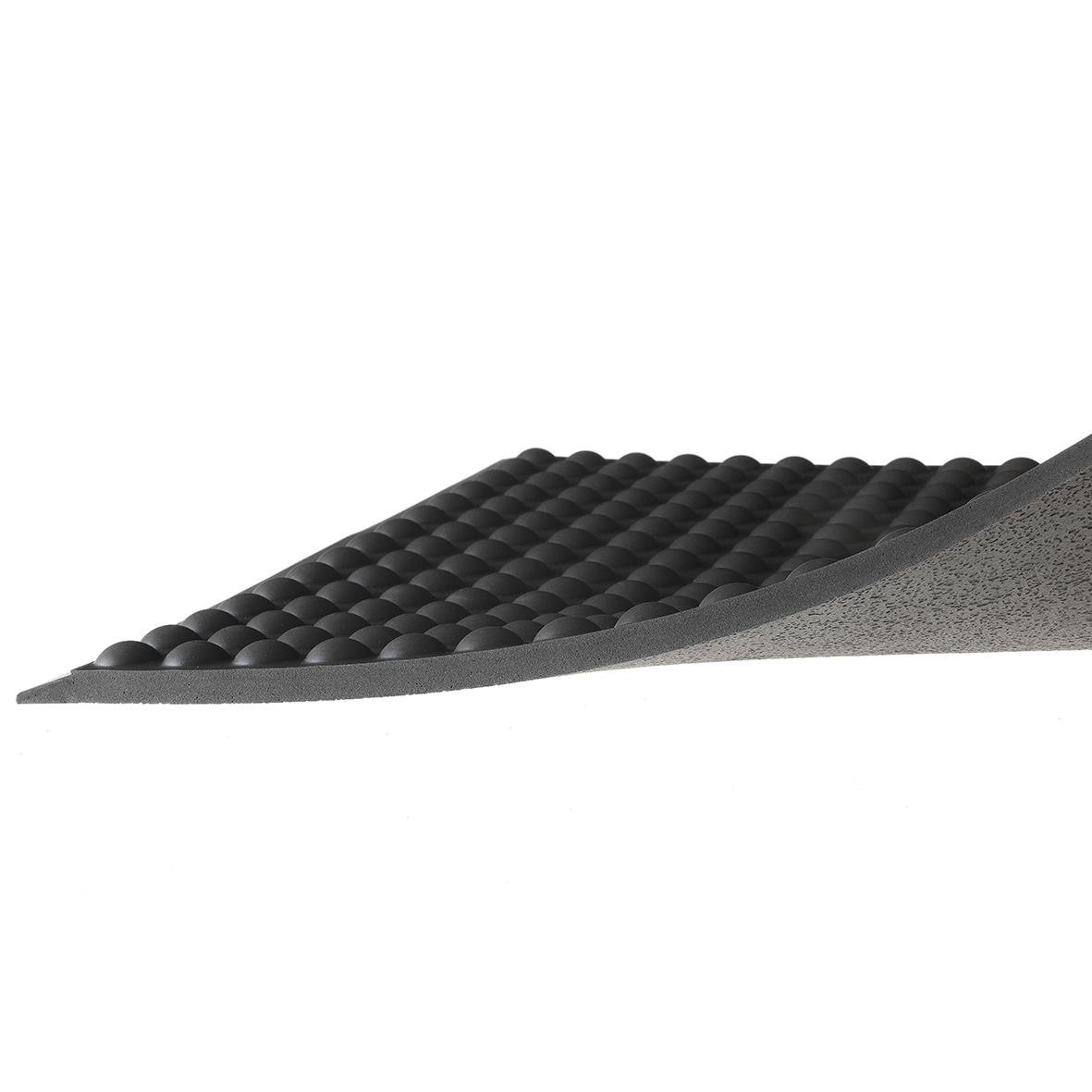 Arbetsplatsmatta Matting Yoga PUR antracitgrå 51x66cm med räfflad yta