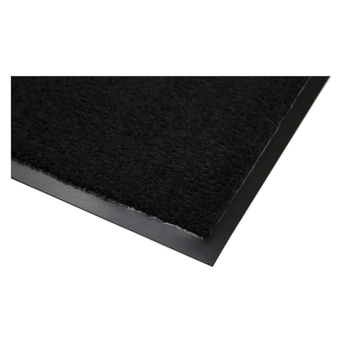 Svart torkmatta med gummibotten 90x150cm