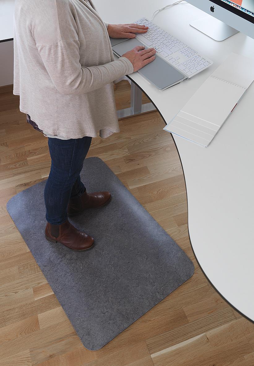 Arbetsplatsmatta Matting Nya Yoga Step Zedlan grå marmor 61x91cm 71100044_6