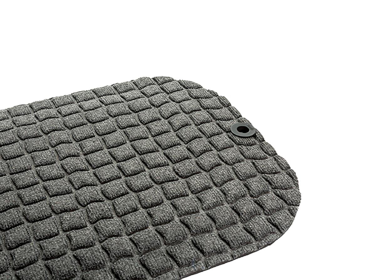 Grå arbetsplatsmatta i brickmönster 77 x 54 cm