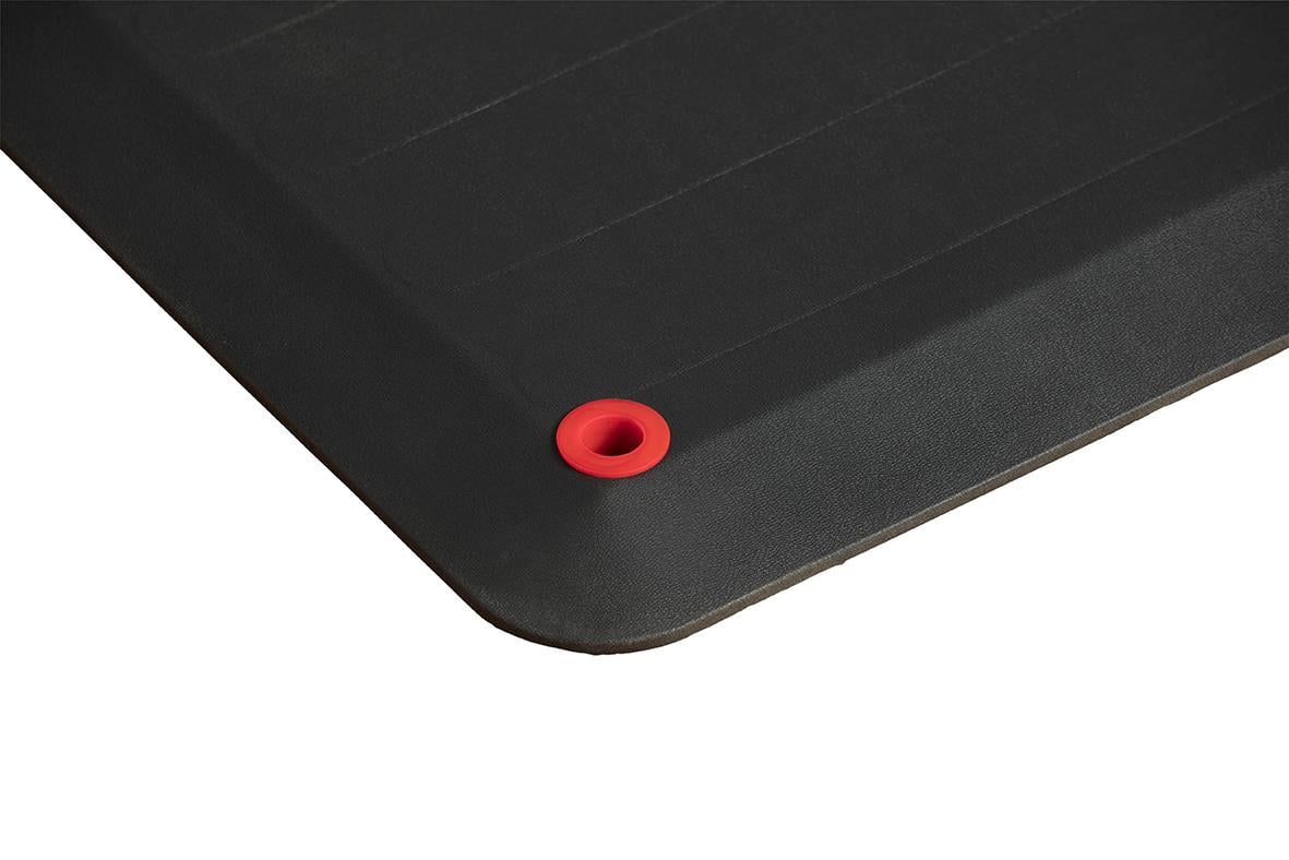 Mörkgrå ståmatta Sun-Flex StandMat med röd förankringsögla