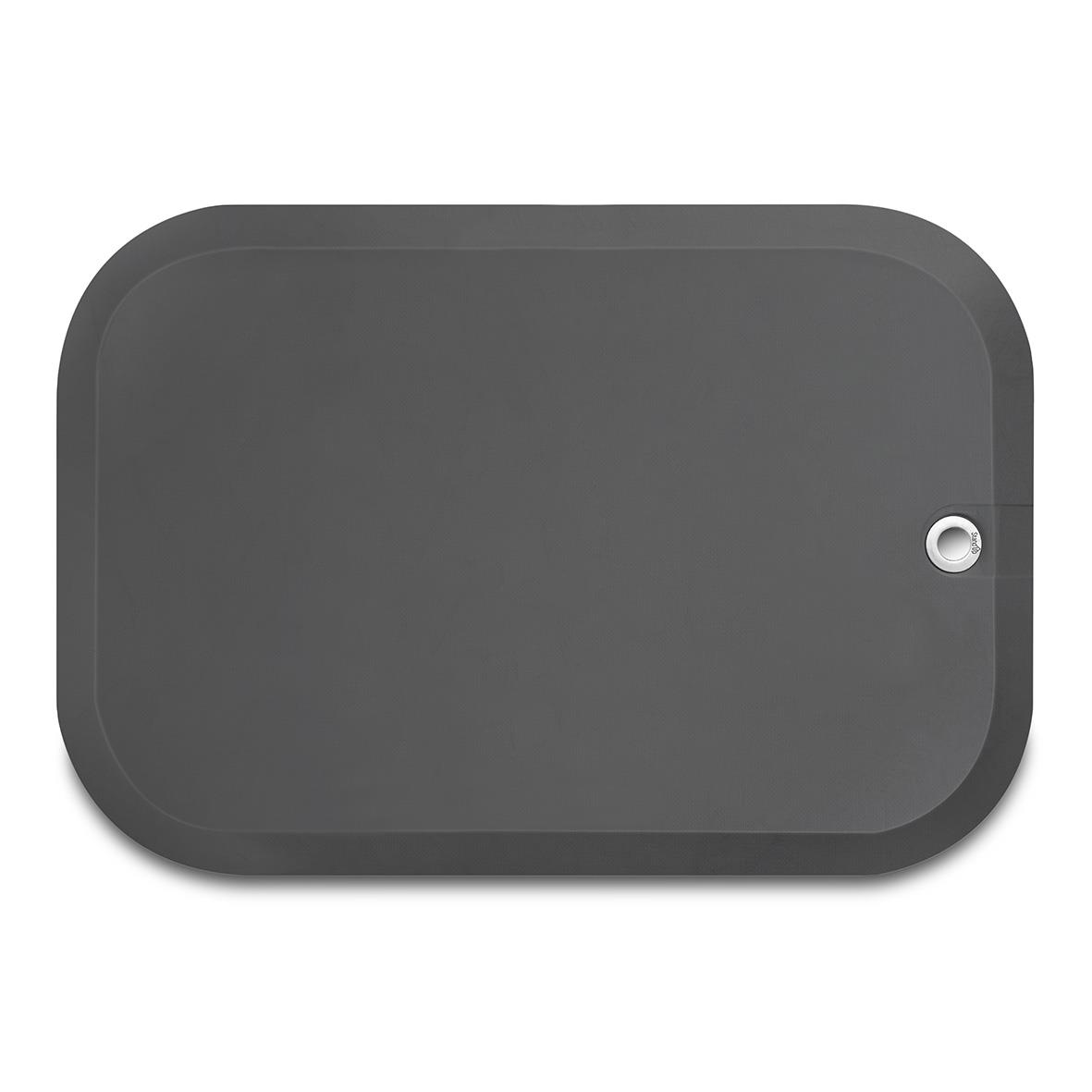 Arbetsplatsmatta i grått, Easy Clean, 53x77cm