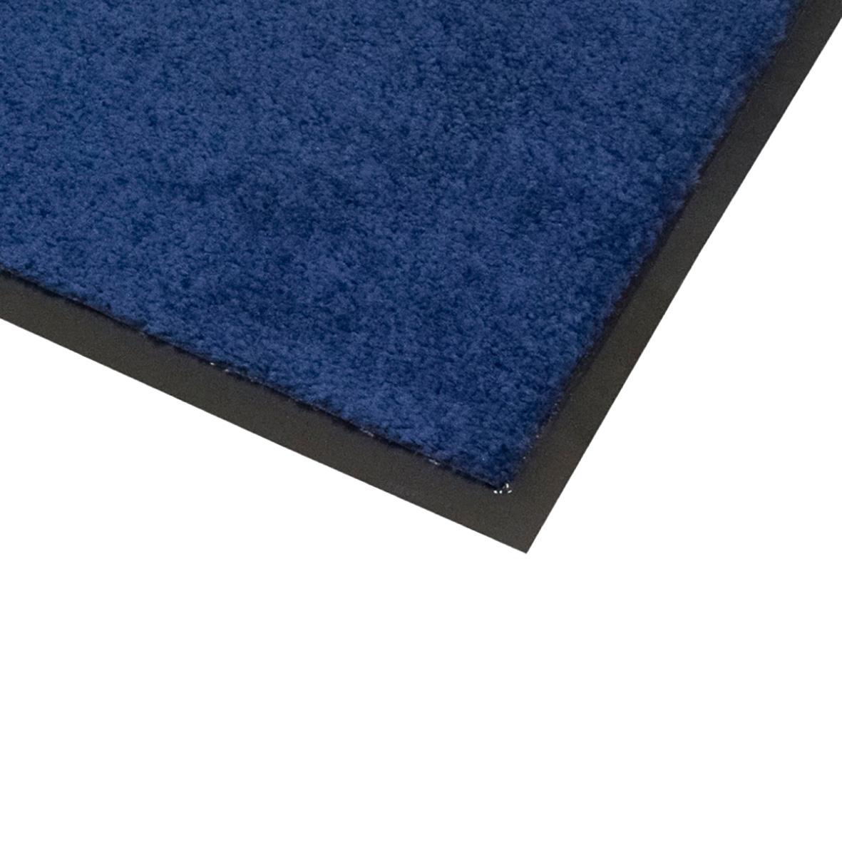 Blå torkmatta med gummibotten i storleken 80x60cm
