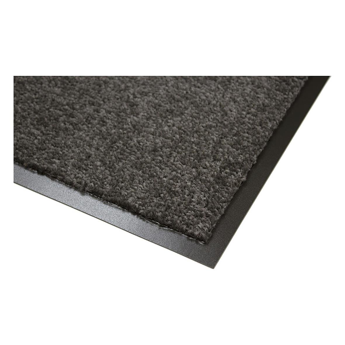 Grå torkmatta med gummibotten, storlek 80x60cm