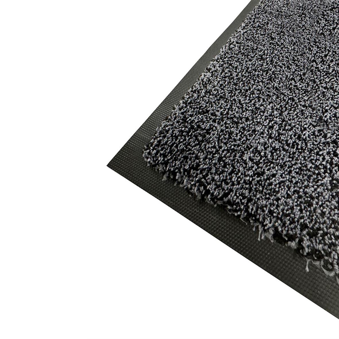 Entrématta Activa Micro Plus grå 90x150cm med svart baksida