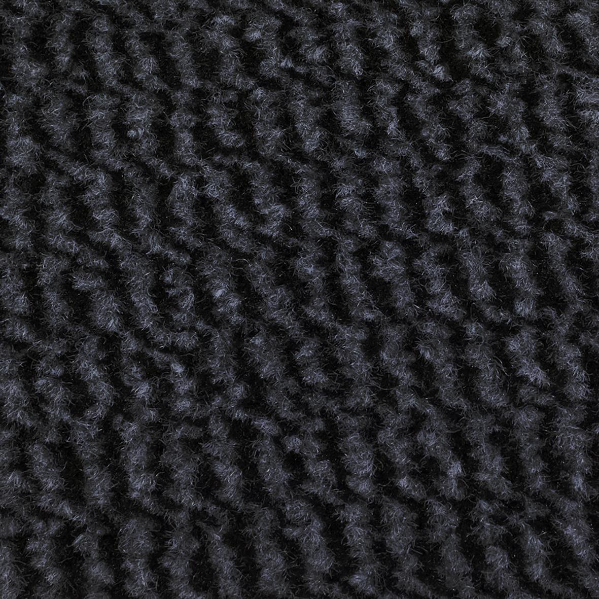Närbild av svart och grå mönstrad textur, troligen ett tyg eller matta