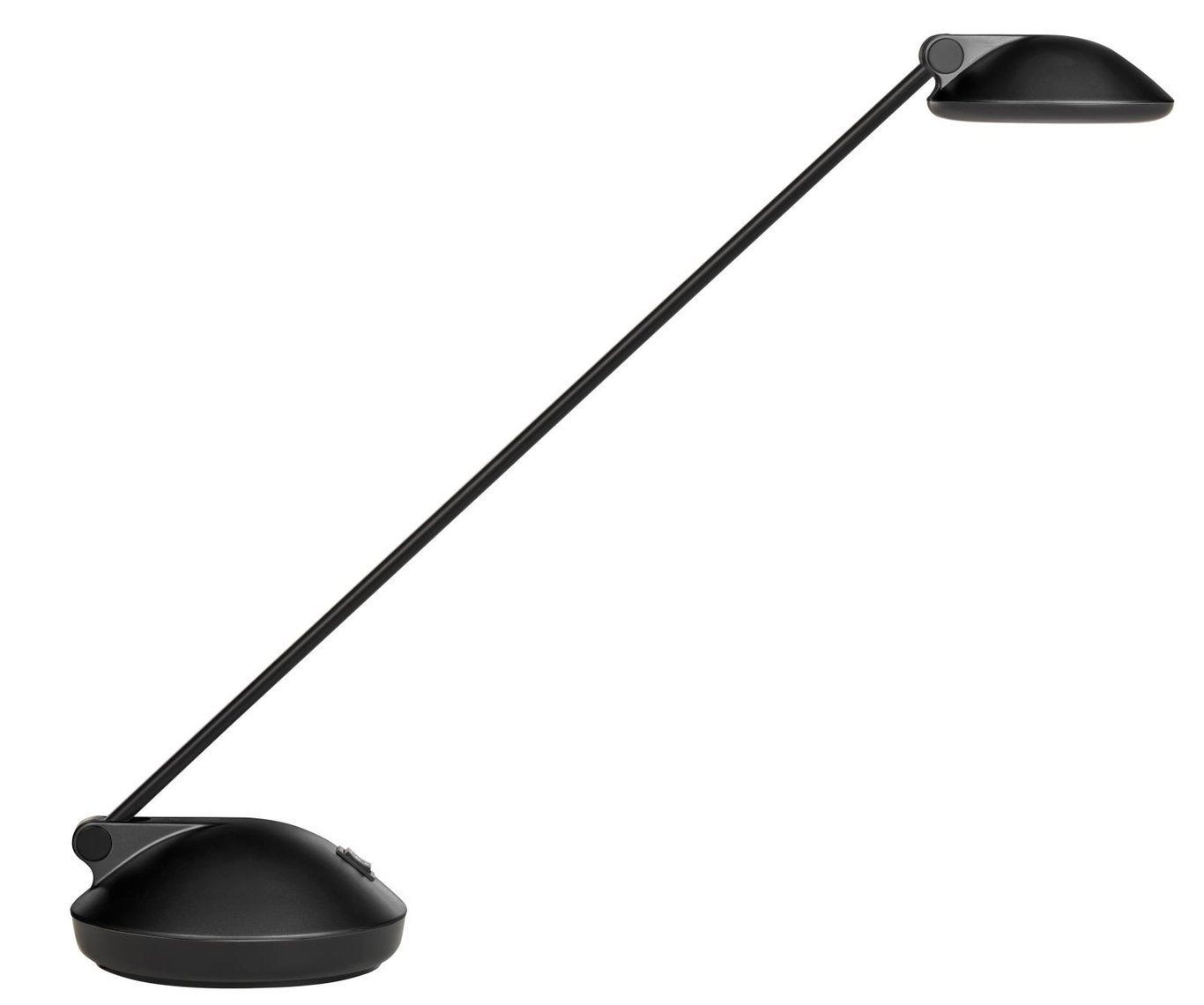 Svart bordslampa Unilux Joker LED med lång arm och justerbar ljusdel