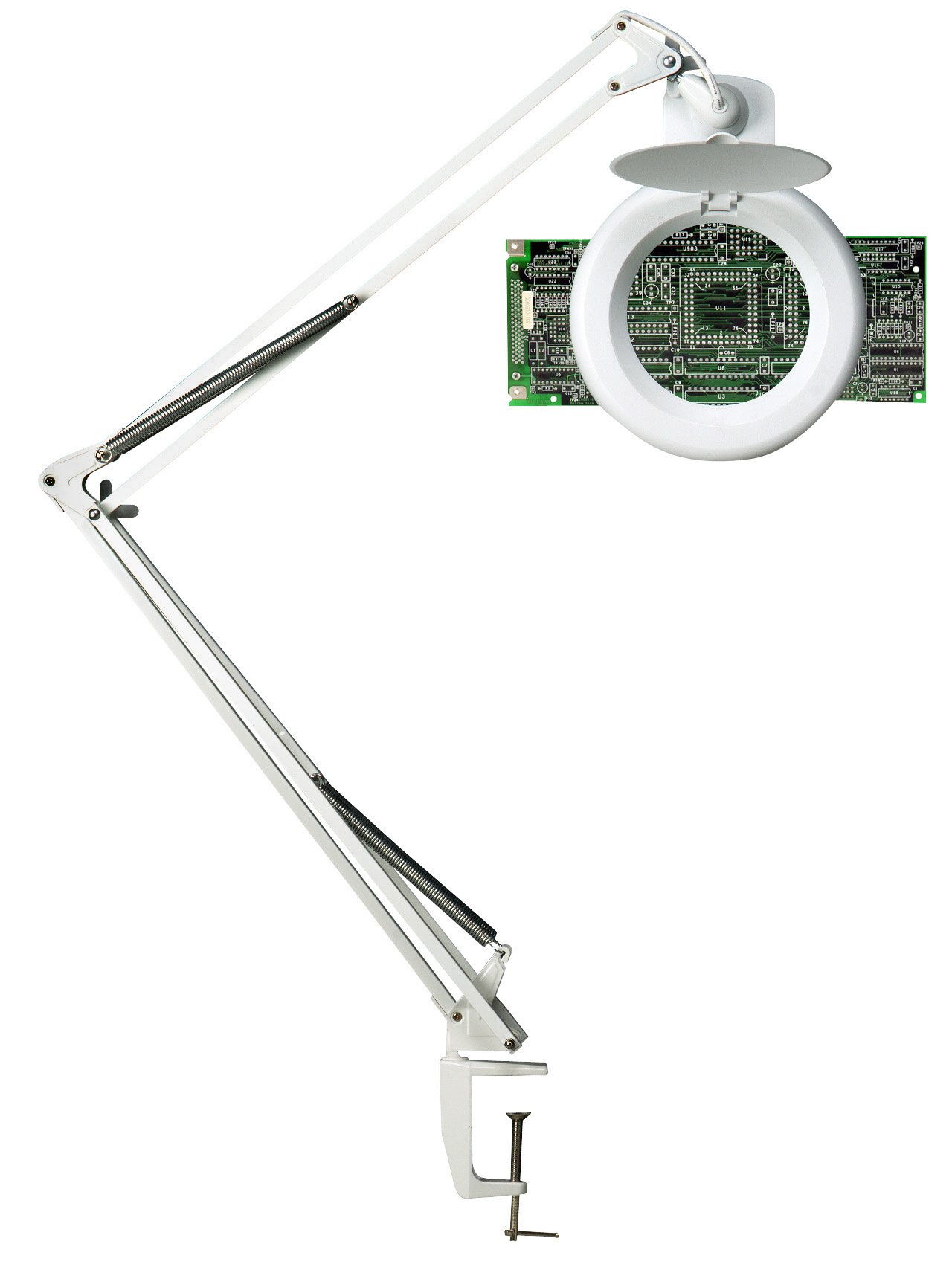 Förstoringslampa Unilux Zoom LED vit 1,7 kg