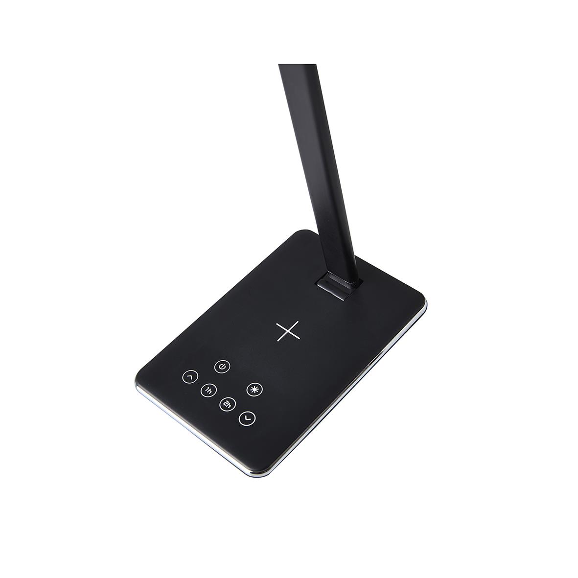 Svart bordslampa LightUp Singapore LED med touchkontroller