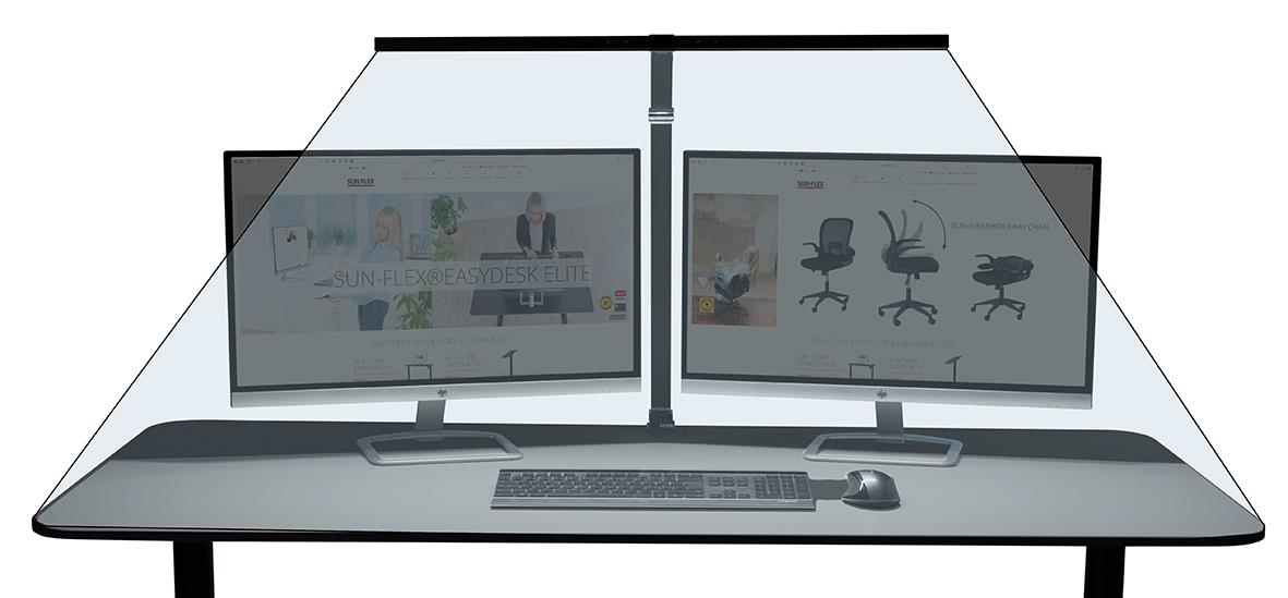 Bordslampa Sun-Flex Screenlite Svart som skyddar mot skärmsläckare och reflektioner