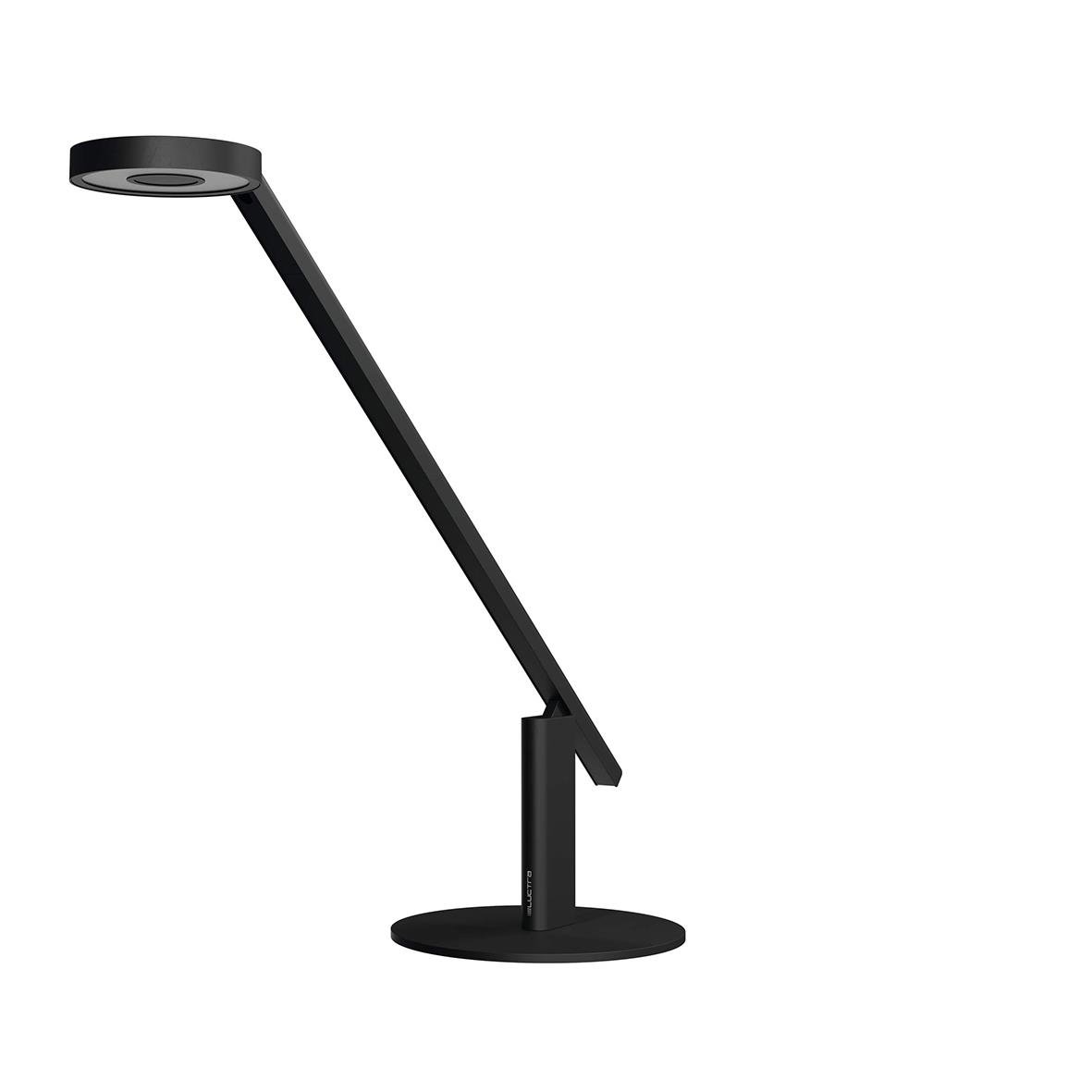 Svart skrivbordslampa Luctra Table Lite med justerbar arm och rund bas