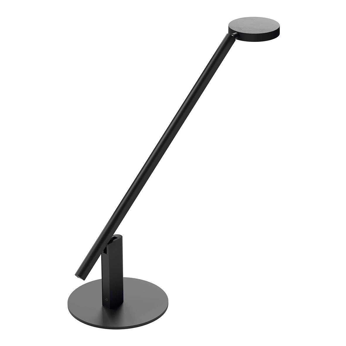 Svart skrivbordslampa Luctra Table Lite med justerbar arm och rund bas