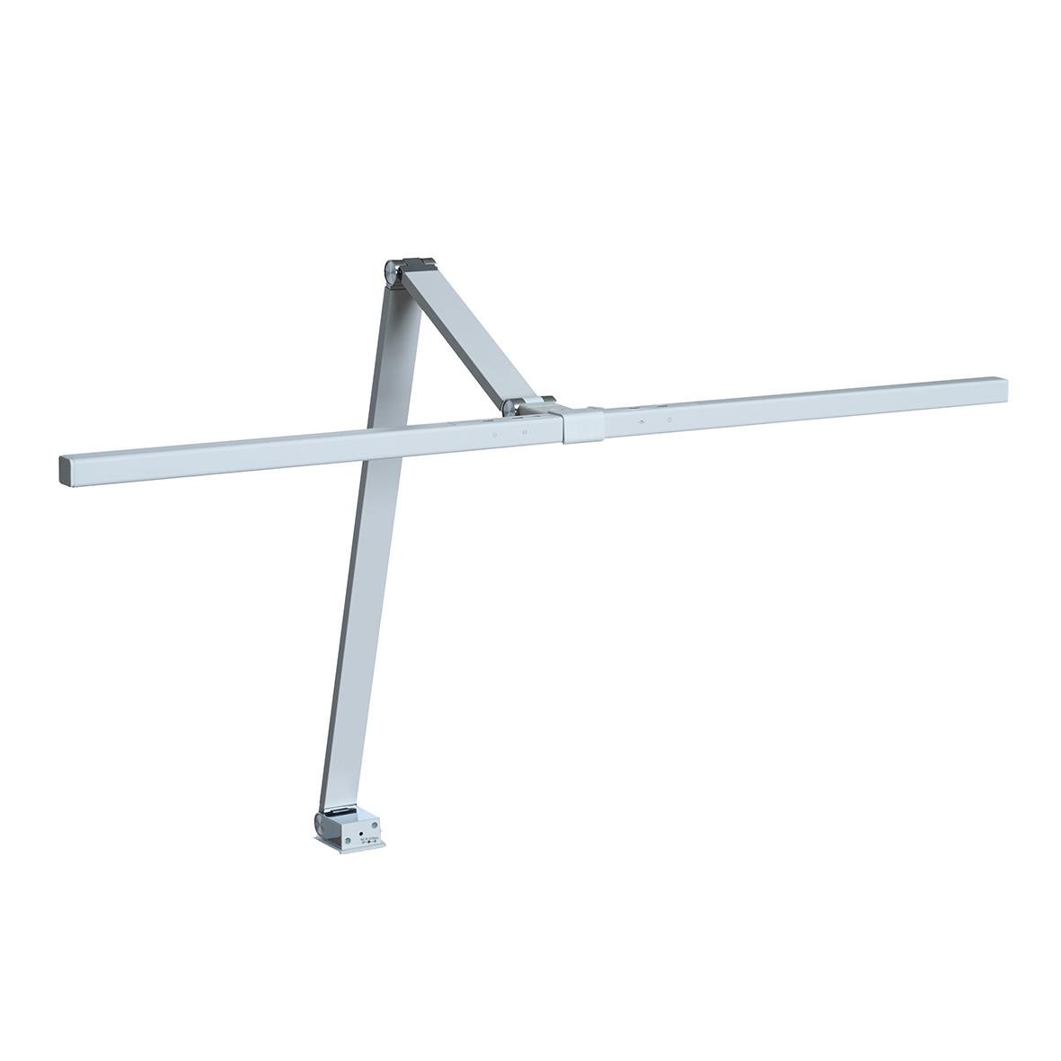 Bordslampa Sun-Flex Screenlite Vit med justerbar arm på träbord