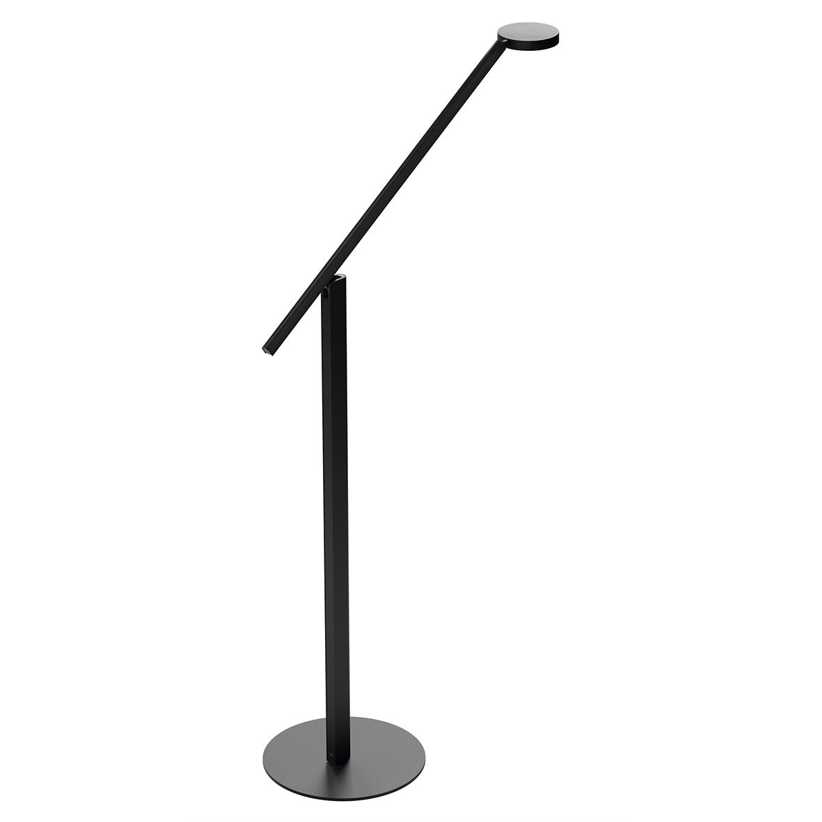Svart golvlampa Luctra Floor Lite med justerbar arm och rund bas