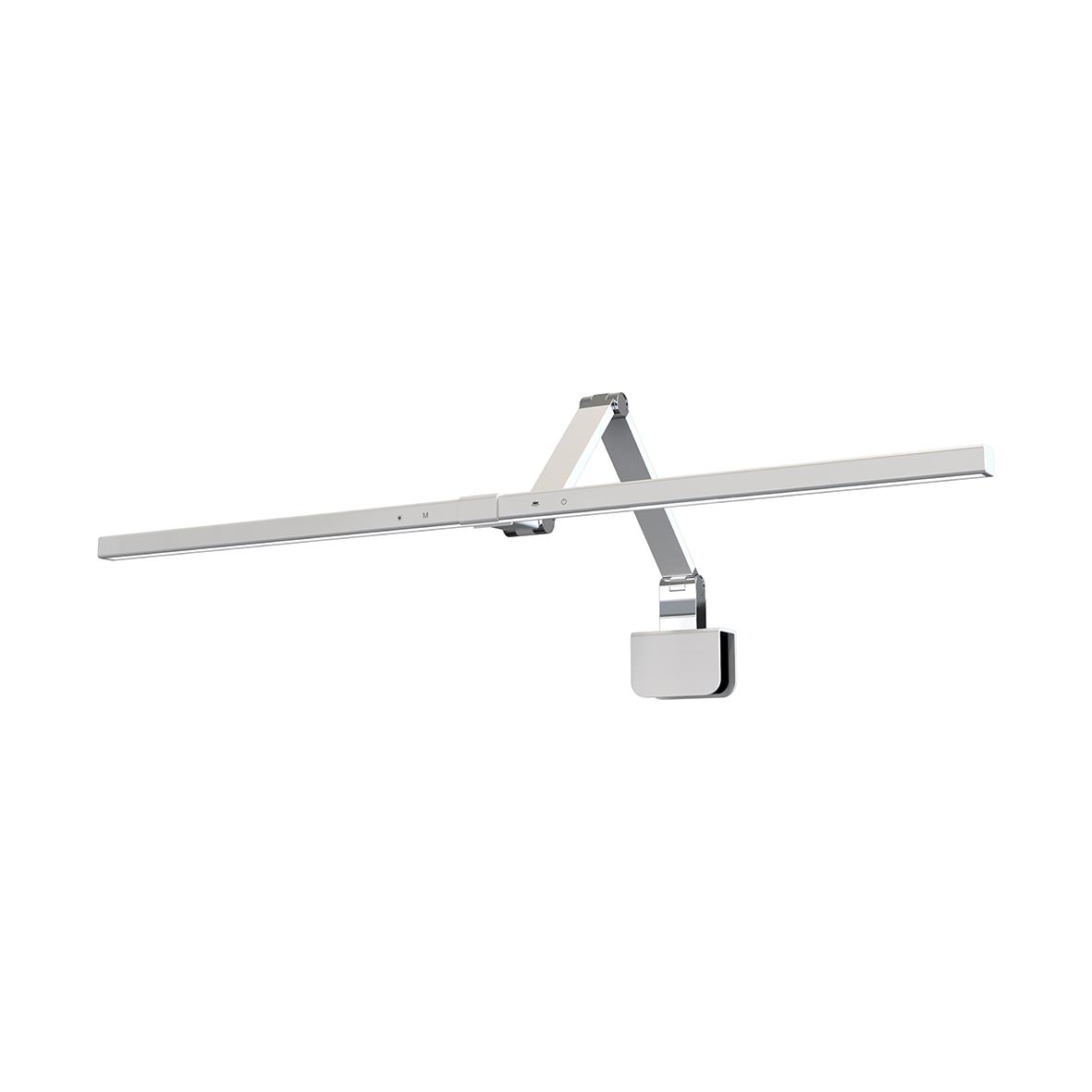 Vit bordslampa Sun-Flex Screenlite Panel med justerbar arm och väggfäste