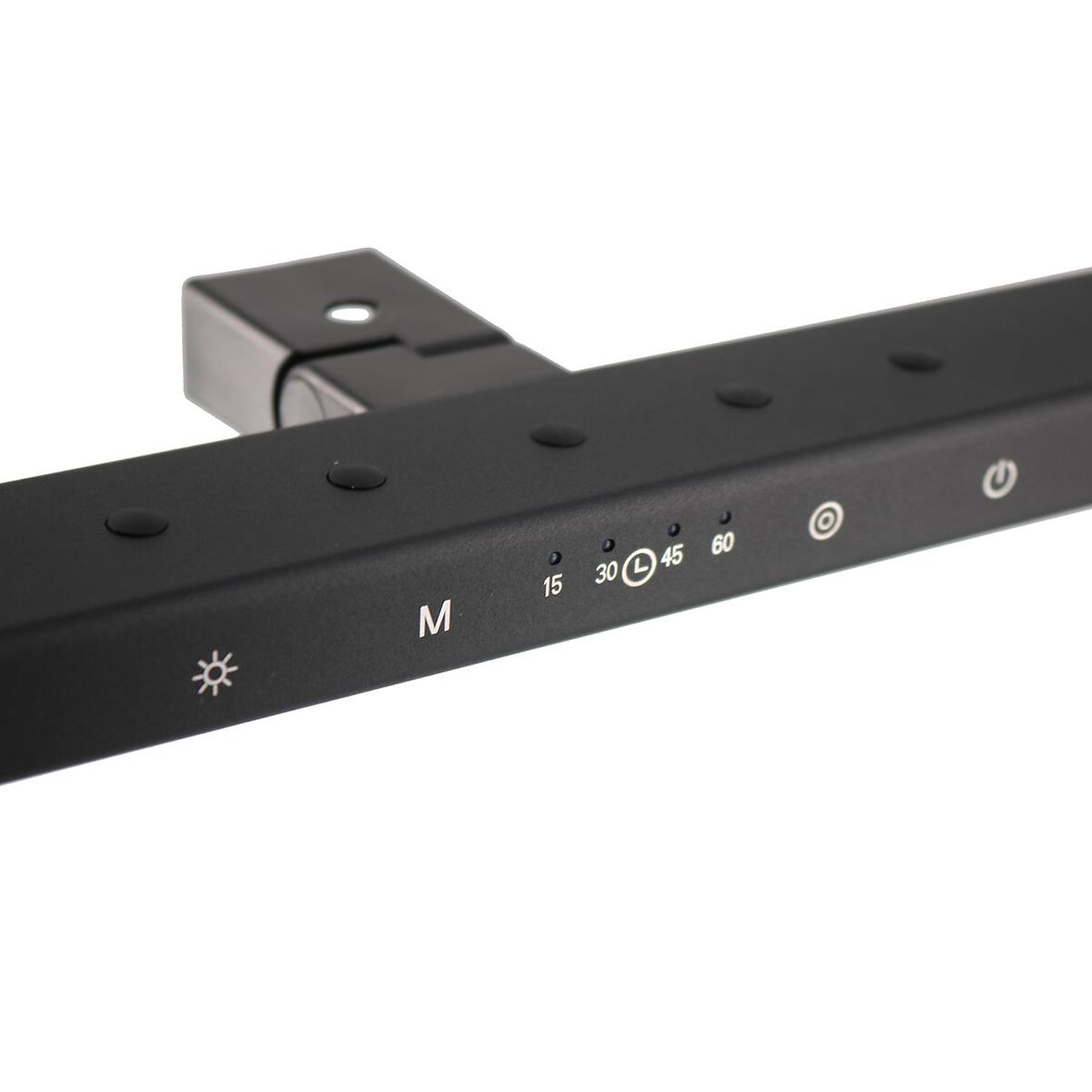 Skrivbordslampa Unilux Strata Lumino svart med touchkontroller och dimmerfunktion