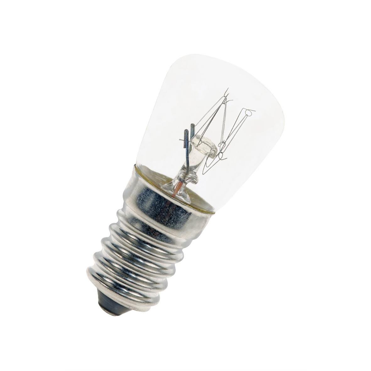 Osram E14 15W klar glödlampa med metallfattning
