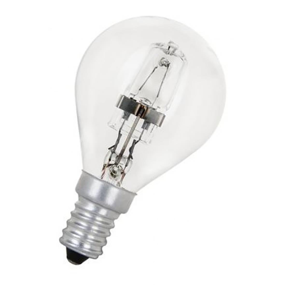Halogenlampa Leuci E14 18W(24W) klar, dimbar, glasklot