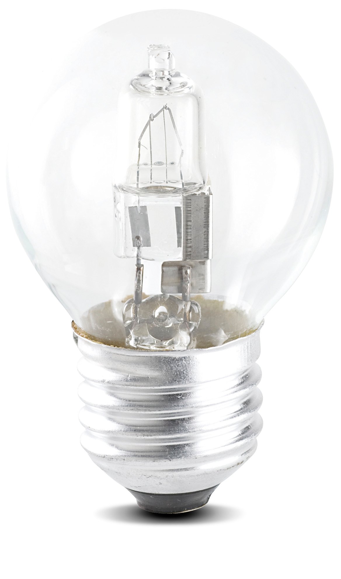 Halogenlampa Leuci E27 28W(37W) Klar Klot Dimbar