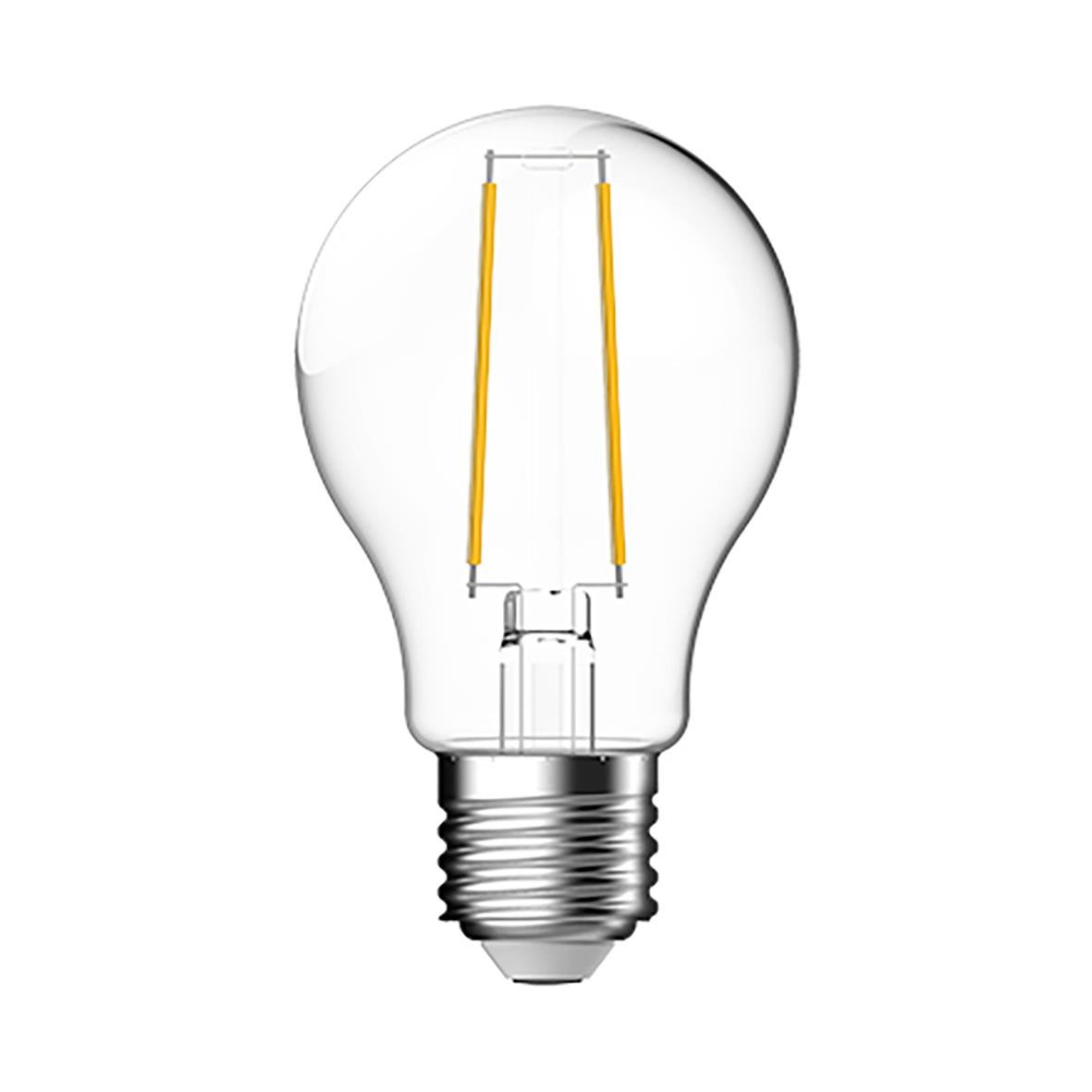 LED-lampa GE E27 4W klar filament, ej dimbar, synlig glödtråd