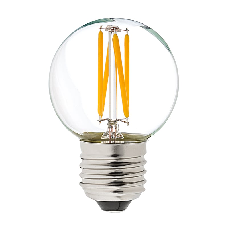 LED-lampa GE E27 4W (40W) klar filament Klot ej dimbar 72100055_1
