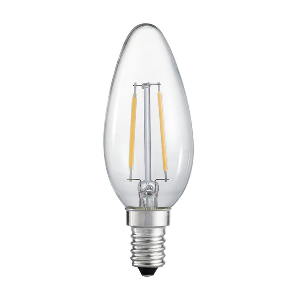 LED-lampa GE E14 2W klar filament ej dimbar