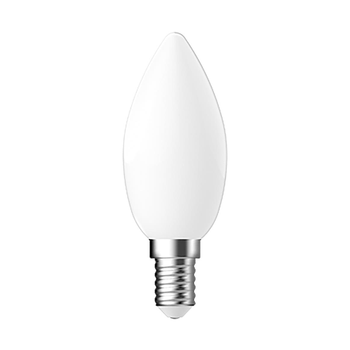 LED-lampa GE E14 4W (25W) opalvit kron dimbar