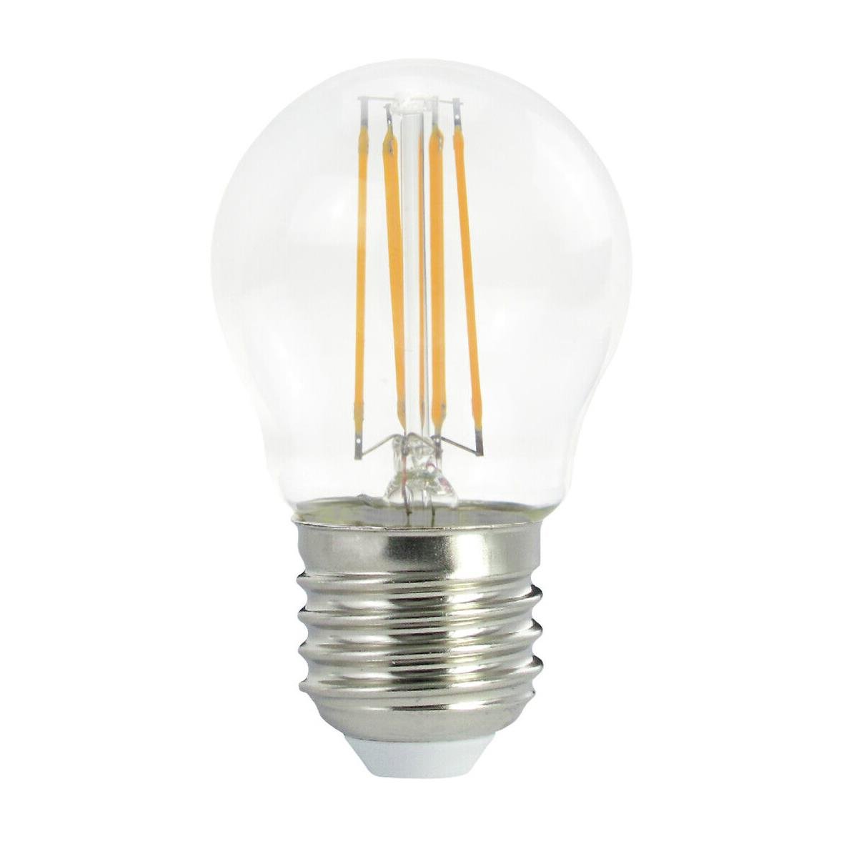 LED-lampa 3-stegs E27 4,5W Filament Klot