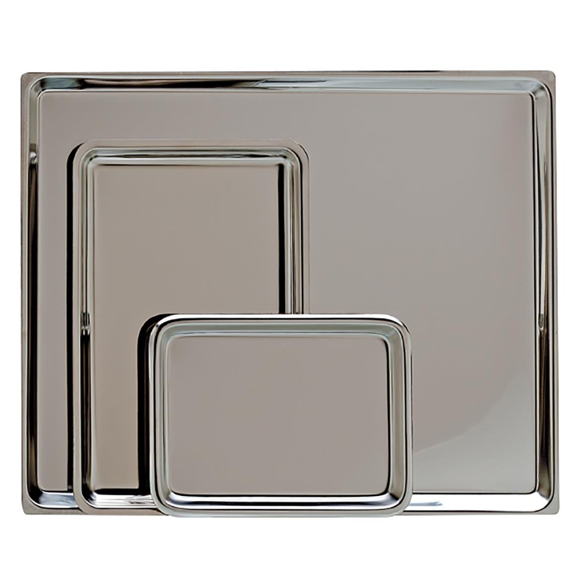 Rostfri stekbleck i olika storlekar, 180x120x10mm